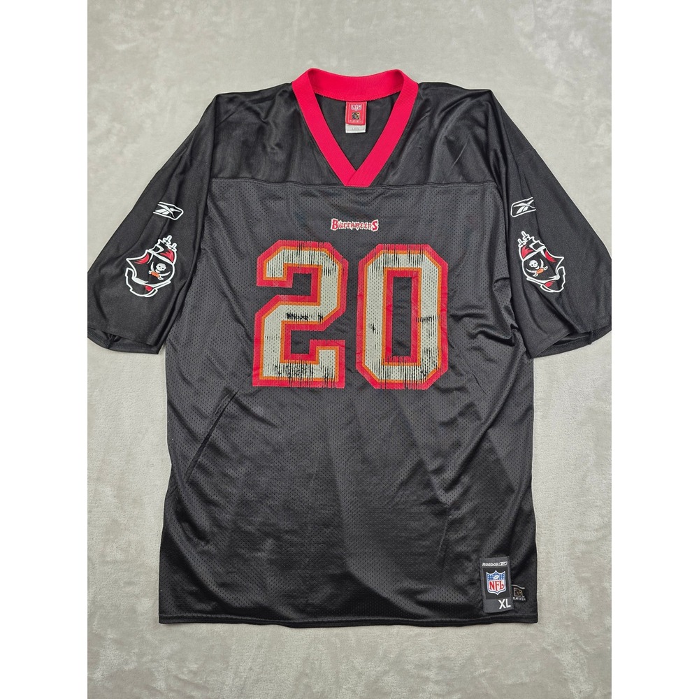 Reebok Ronde Barber Jersey Mens XL Black Tampa Bay Buccaneers #20 Mesh Nylon